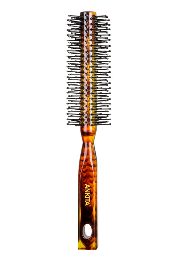 Round Hair Brush with Nylon Bristle