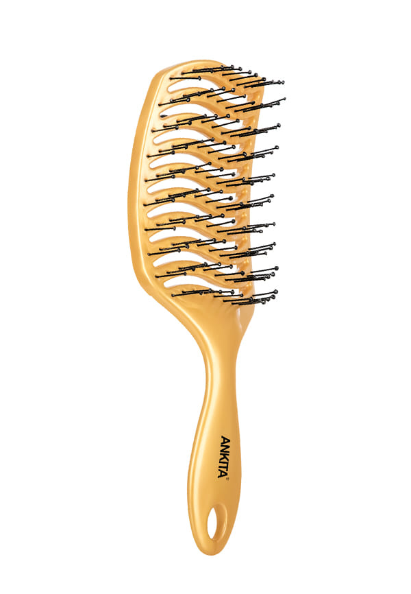 Flat Hair Brush with Nylon Bristle