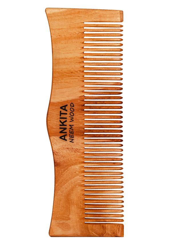 Neem Wooden Comb|Treated with Herbal Oils For Multi-Actions