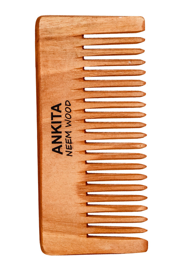 Neem Wooden Comb|Treated with Herbal Oils For Multi-Actions