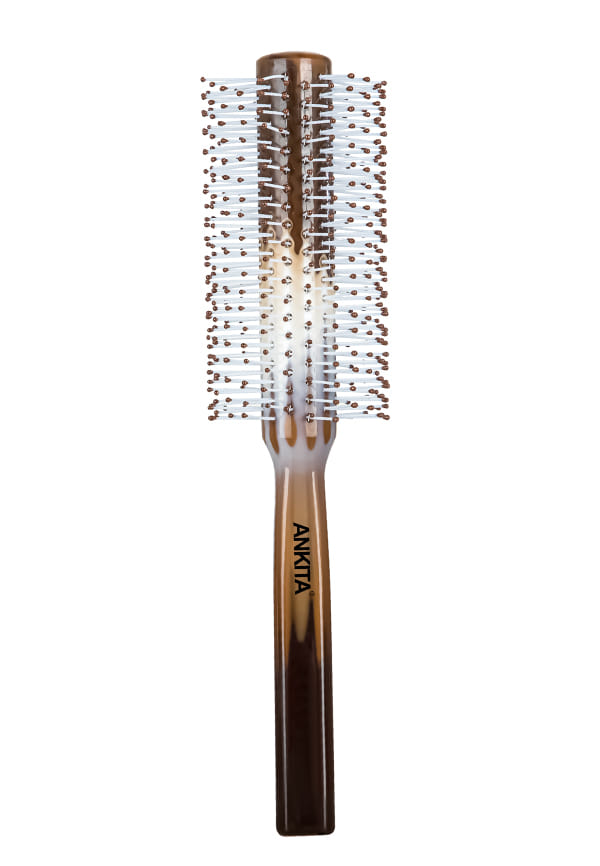Round Hair Brush with Nylon Bristle