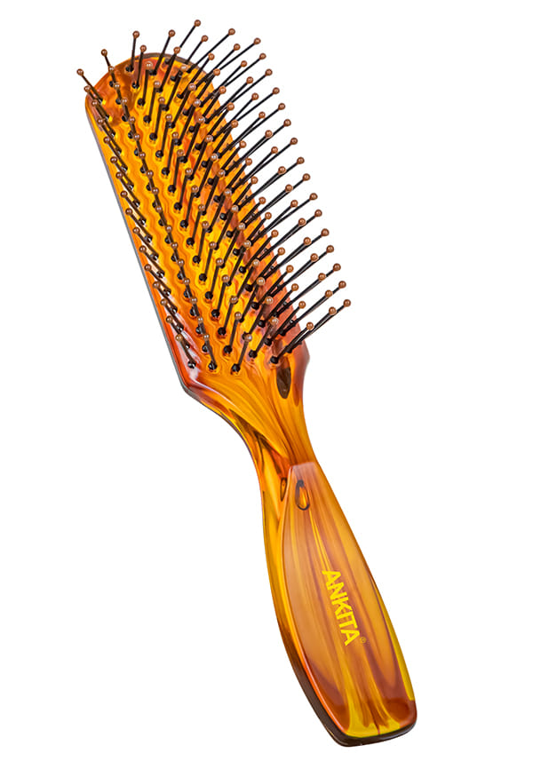 Mini Flat Hair Brush with Nylon Bristle|Hair Brush with Strong and Flexible Nylon Bristles