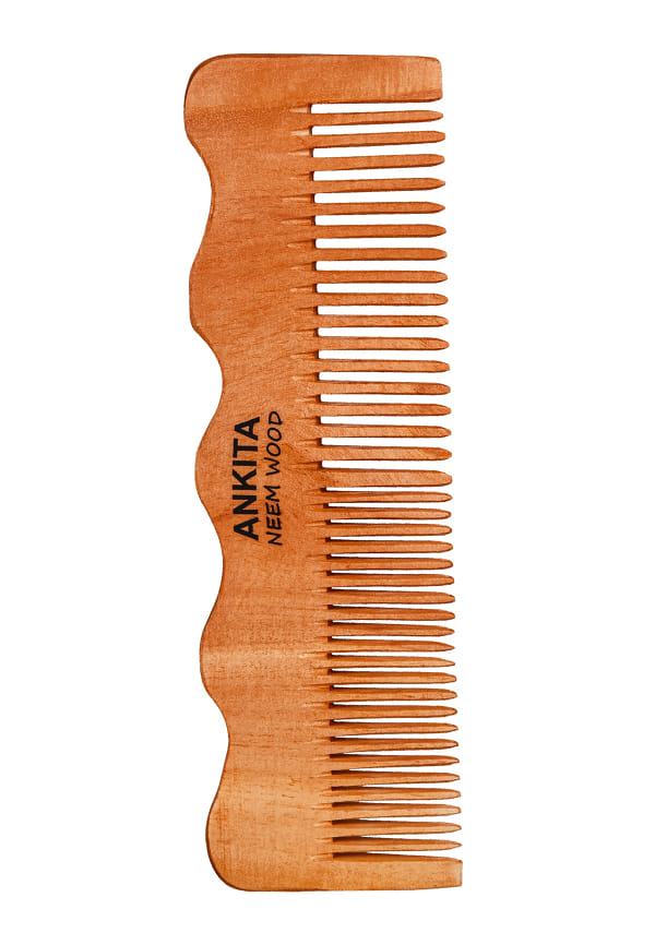 Neem Wooden Comb|Treated with Herbal Oils For Multi-Actions