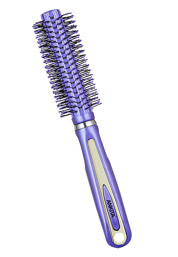 Round Hair Brush with Nylon Bristle|Hair Brush with Strong and Flexible Bristles
