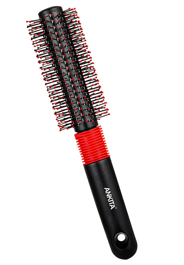 Round Hair Brush with Nylon Bristle|Hair Brush with Strong and Flexible soft Bristles