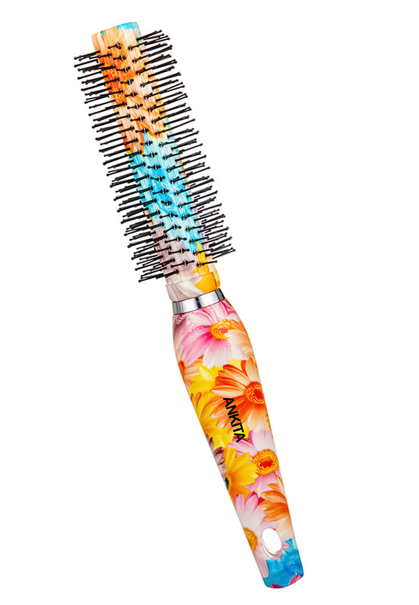 Round Printed Hair Brush with Nylon Bristle |Hair Brush with Strong and Flexible Bristles
