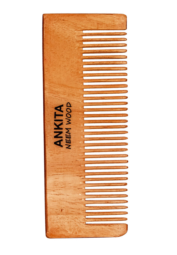 Neem Wooden Comb|Treated with Herbal Oils For Multi-Actions