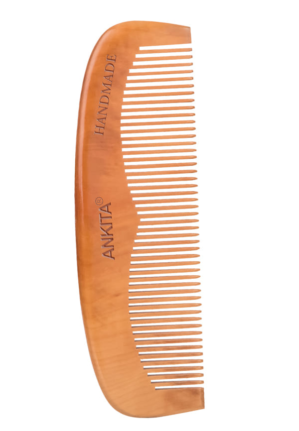 Wooden Handmade Hair Combs|No Static Hair Comb With Rounded Handle