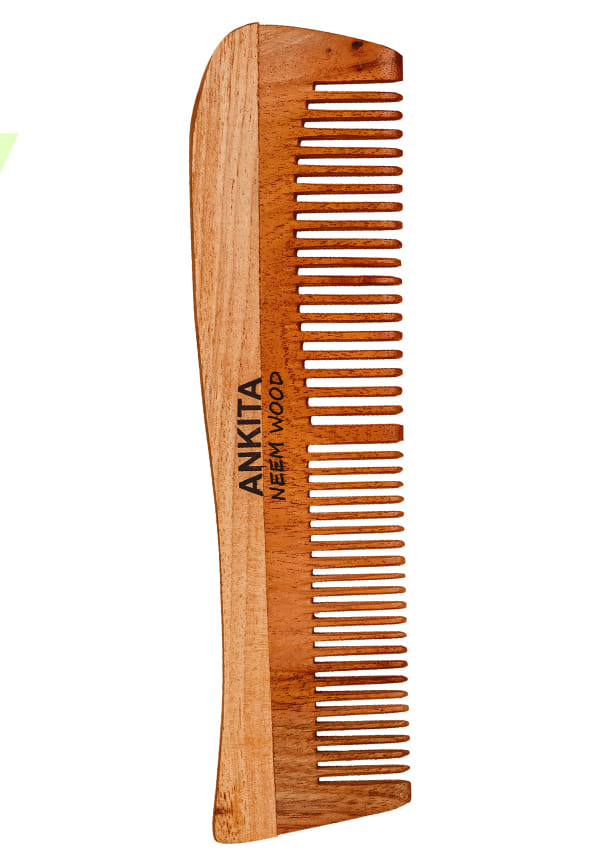 Neem Wooden Comb|Treated with Herbal Oils For Multi-Actions