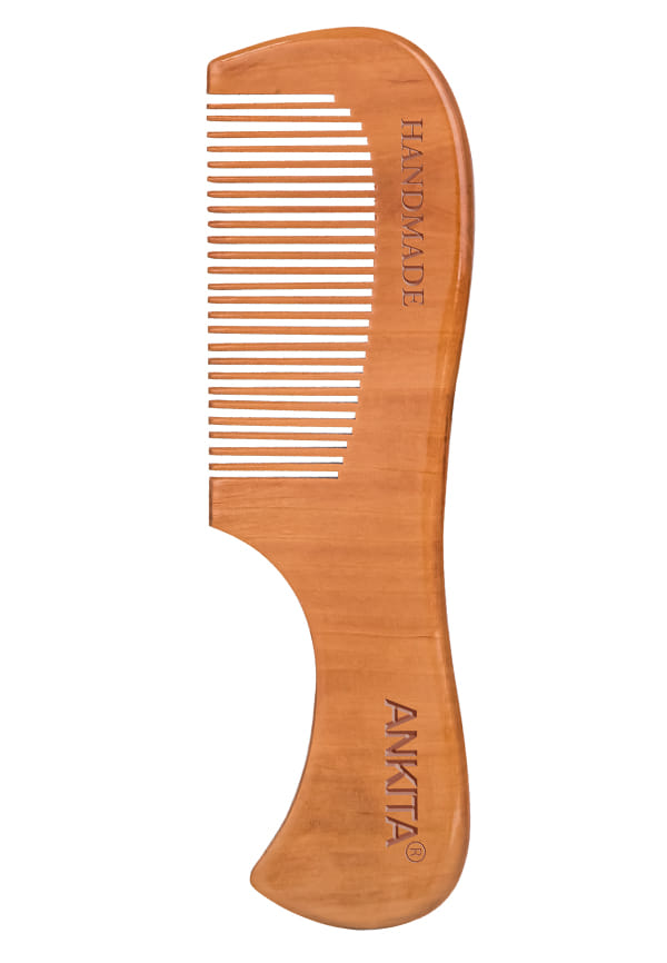 Wooden Handmade Hair Combs|No Static Hair Comb With Rounded Handle