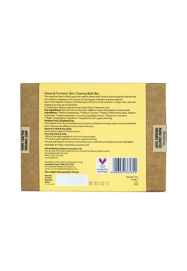 Neem & Turmeric Skin Clearing Bath Bar – thumbnail 2