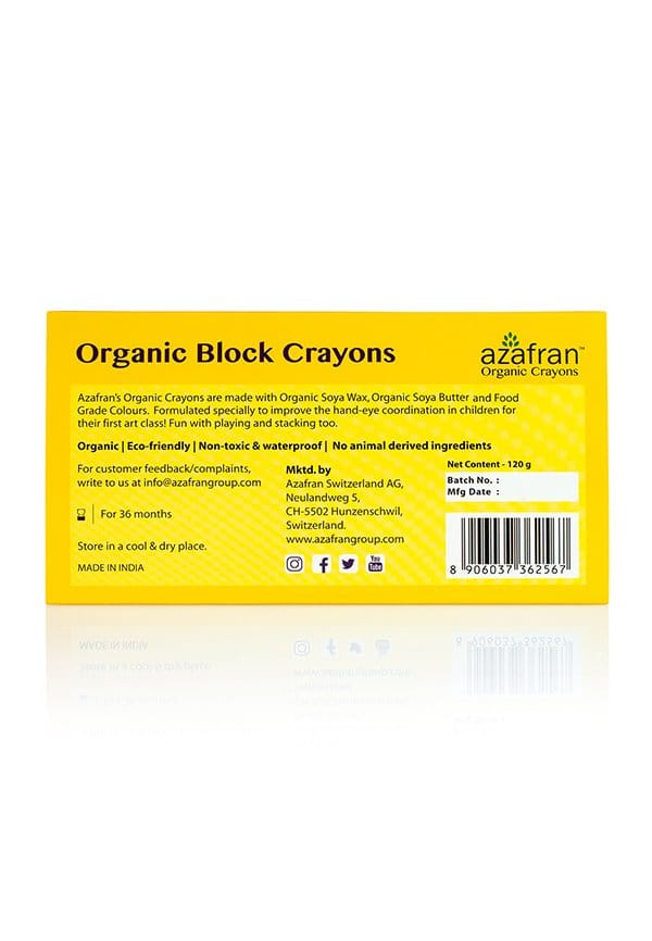 Organic Block Crayons (8 Colors) – thumbnail 2