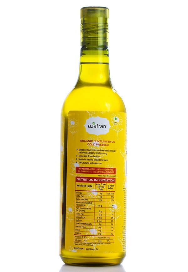 Organic Cold Pressed Sunflower Oil – thumbnail 3
