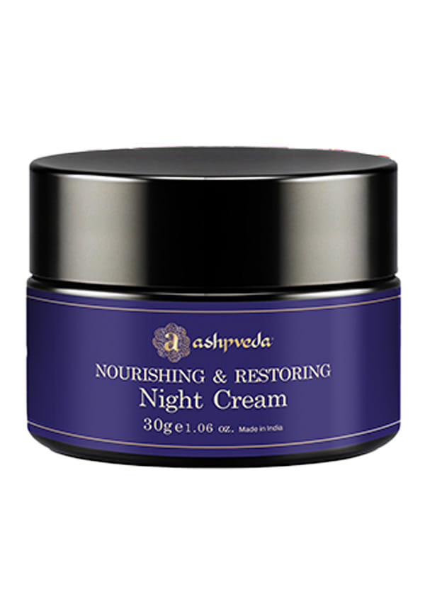 Sandalwood & Saffron Nourishing and Restoring Night Cream | Anti Aging Cream Reduces Fine Lines & Wrinkles | Oil Free & Non Sticky Moisturizer | For Glowing Youthful All Skin Type (30 gm)