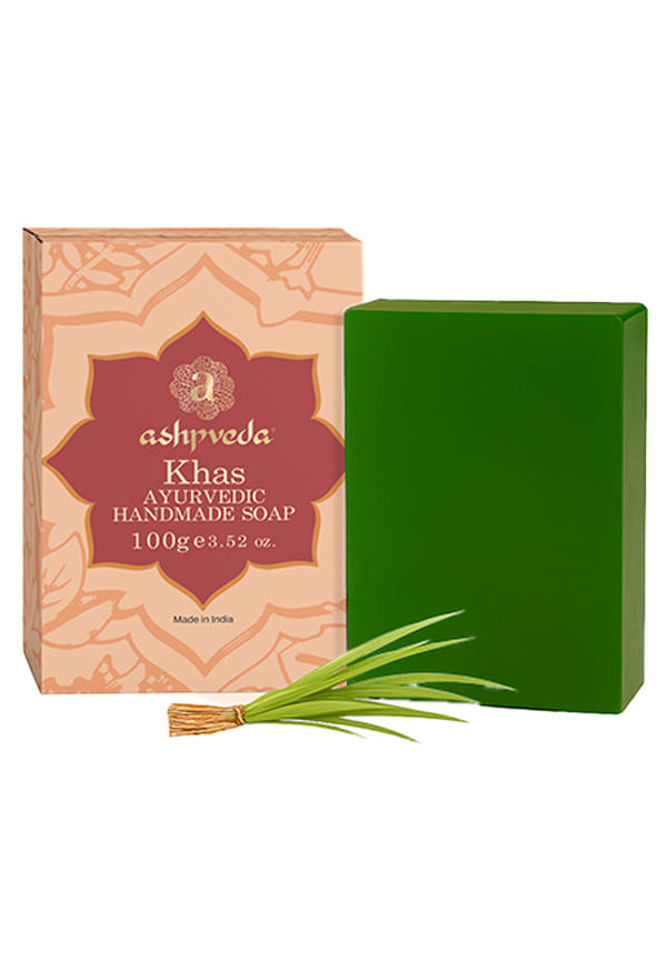 Ayurvedic Khus & Aloevera Bath Soap Herbal Cleanser, Gentle Skin Care, Natural Scent, Nourishing Bathing Bar for Skin Refreshment and Rejuvenation (100gm)