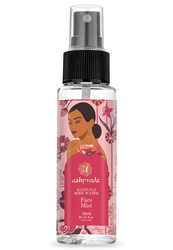 Natural Rose Water Gulab Jal, Cleansing Toning & Silky Smooth Skin | Pores Minimising - Men & Women (30 ml)