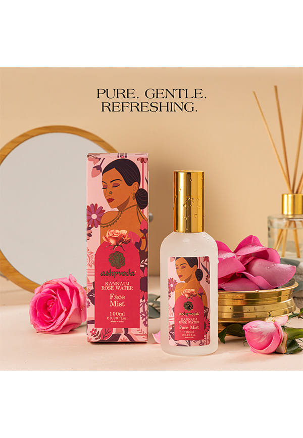 Natural Rose Water Gulab Jal, Cleansing Toning & Silky Smooth Skin | Pores Minimising - Men & Women (30 ml) – thumbnail 2