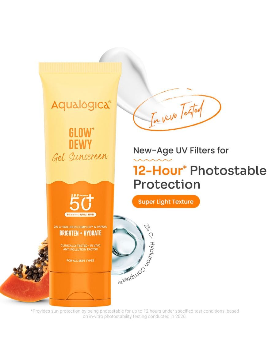 Glow+ Dewy Sunscreen SPF 50 PA++++ with Papaya & Vitamin C – thumbnail 4