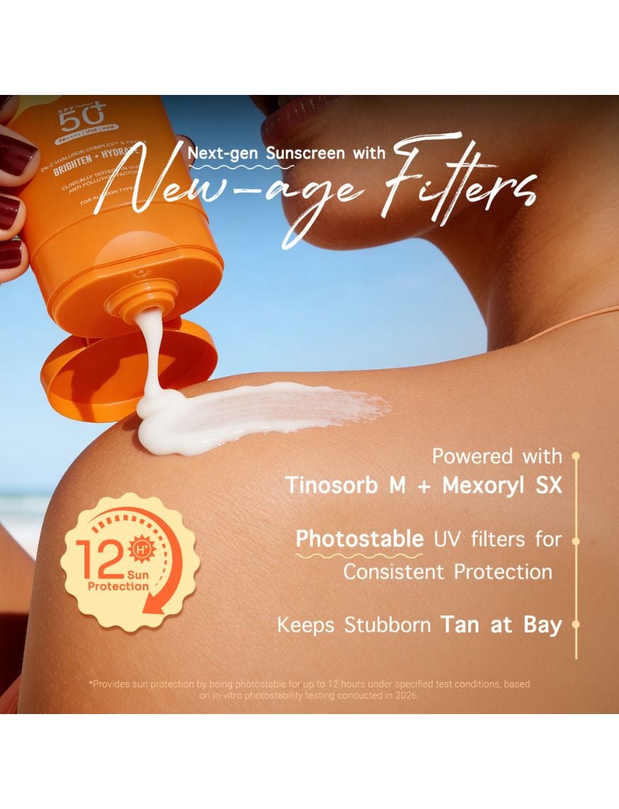 Glow+ Dewy Sunscreen SPF 50 PA++++ with Papaya & Vitamin C – thumbnail 7