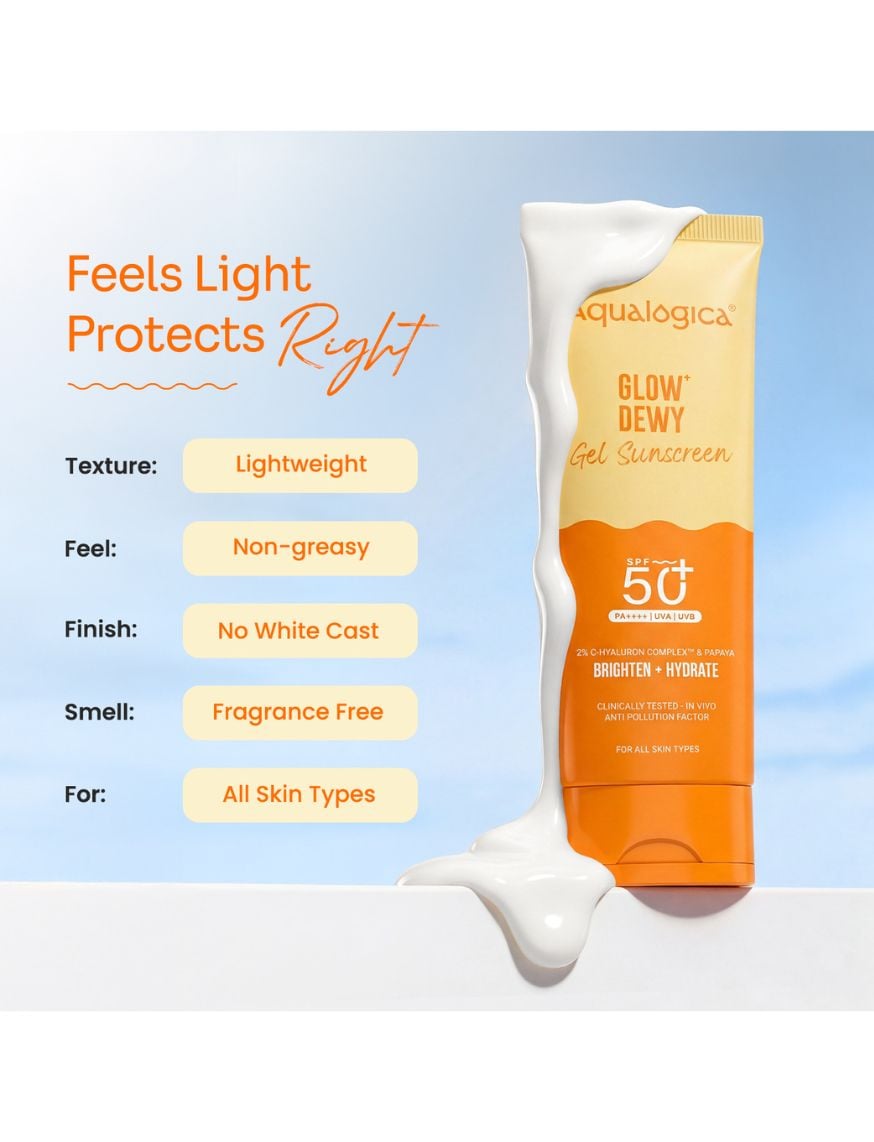 Glow+ Dewy Sunscreen SPF 50 PA++++ with Papaya & Vitamin C – thumbnail 8