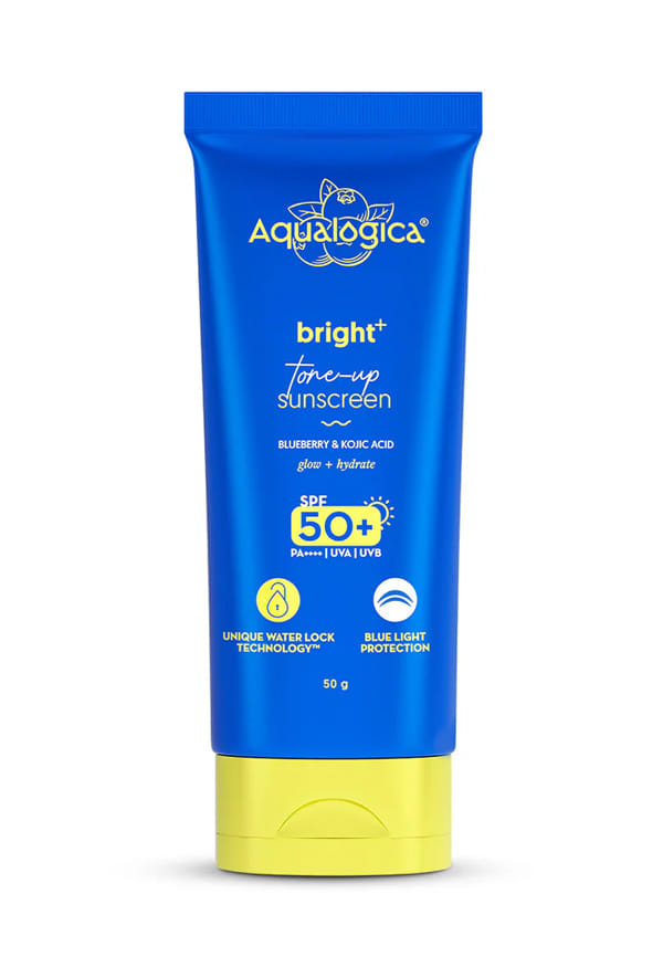 Bright+ Tone Up Sunscreen SPF 50+ PA++++ with Kojic Acid & Blueberry