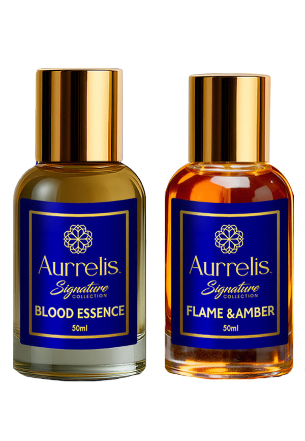 Signature Extrait De Parfum Combo Pack of 2 – Bold Essence & Flame & Amber