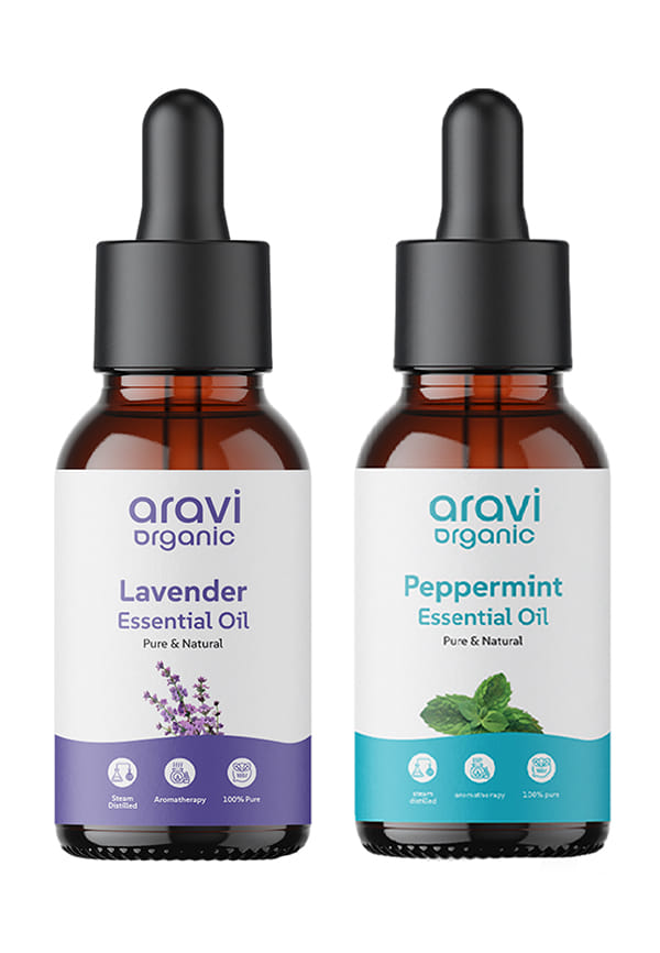 Lavender & Peppermint Essential Oil Pack-Pack Of 2