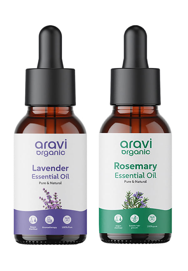 Lavender & Rosemary Essential Oil Pack-Pack Of 2
