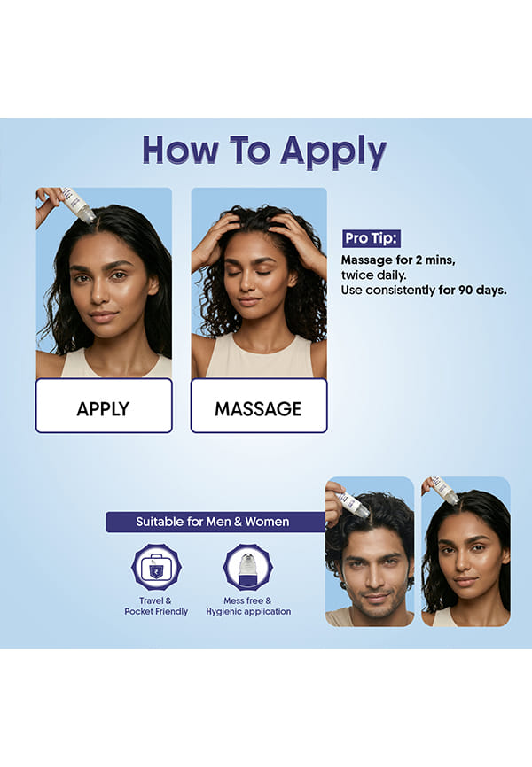 Nano Active Hair Growth Serum Roll On - 4% Rosemary & 3% Redensyl For Boost Hair Growth – thumbnail 3