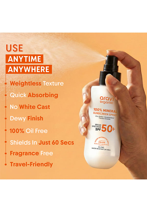 100% Mineral Sunscreen Spray SPF50 PA++++ – thumbnail 5