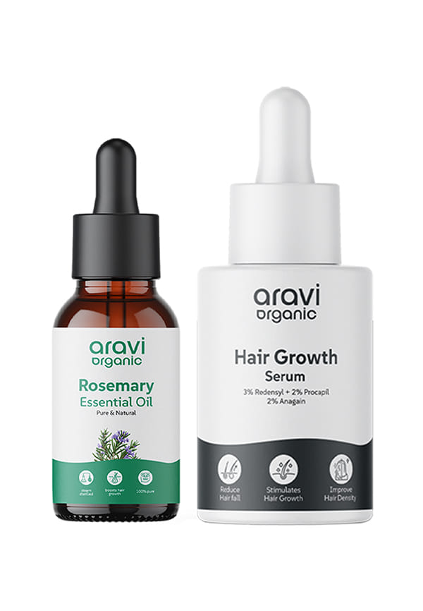 Rosemary Essential Oil & Hair Growth Serum with Redensyle - Pack Of 2