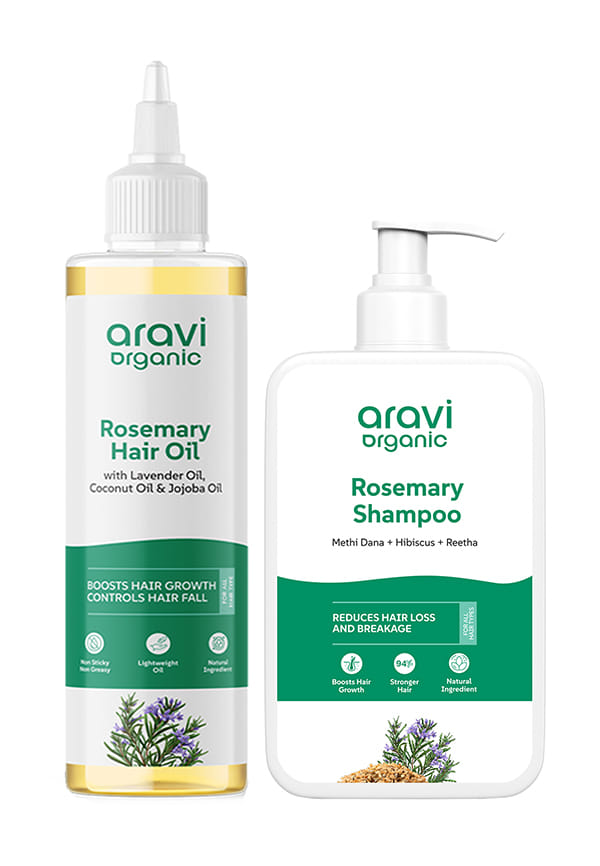 Rosemary Hair Oil & Rosemary Shampoo Kit For Hair Growth - Pack Of 2