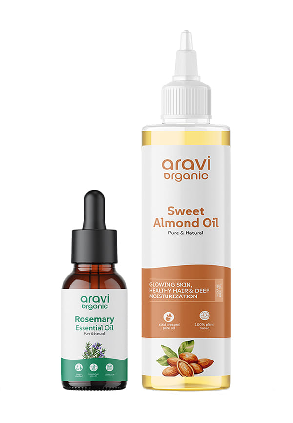 Rosemary Oil & Almond Oil Pack - Pack Of 2