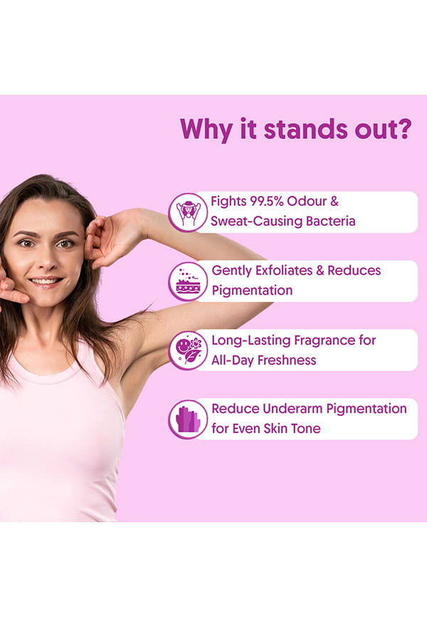 Brightening Underarm Roll On for Women & Men - Dark Underarm Pigmentation & Odour Control – thumbnail 2