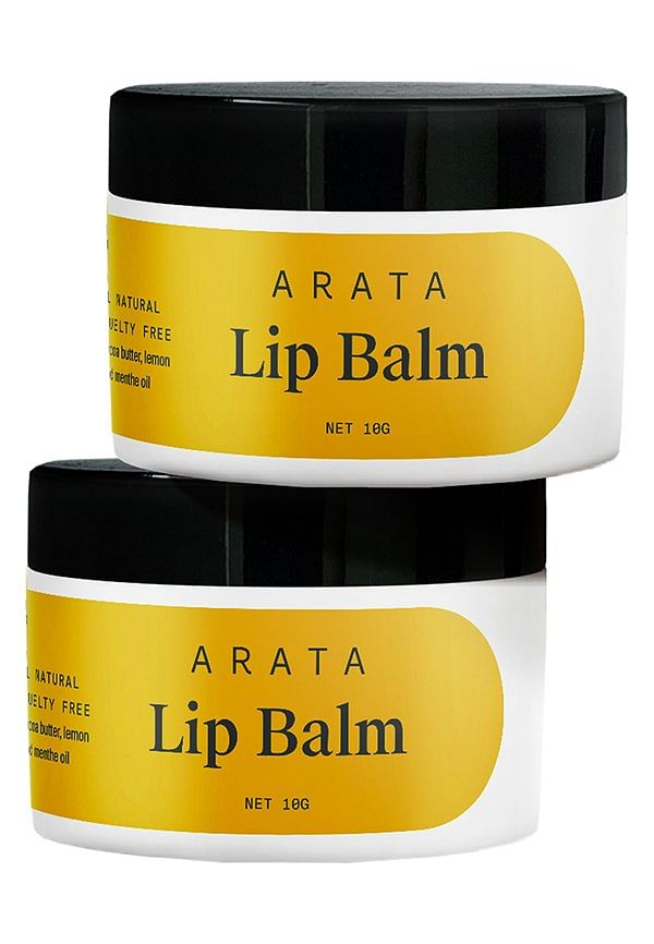 Natural Lip Balm For Dry, Chapped Lips With Intense Moisturizing