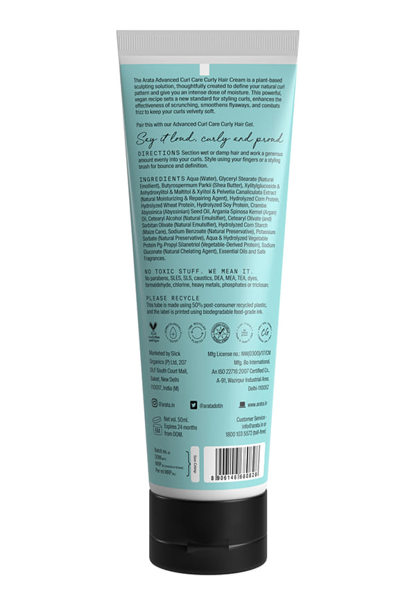 Curl Cream For Curly, Frizzy & Dry Hair | Moisturises & Hydrates Curls – thumbnail 2