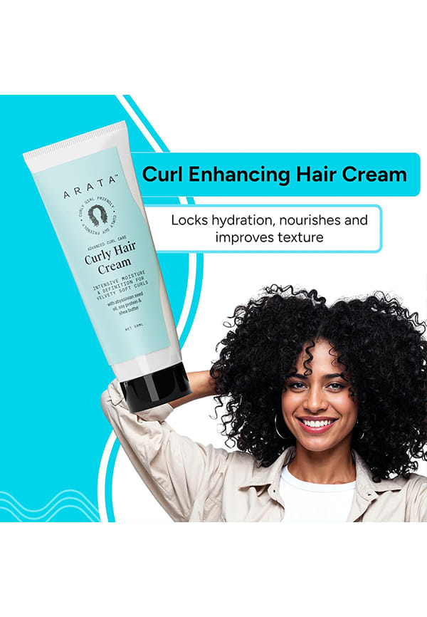 Curl Cream For Curly, Frizzy & Dry Hair | Moisturises & Hydrates Curls – thumbnail 3