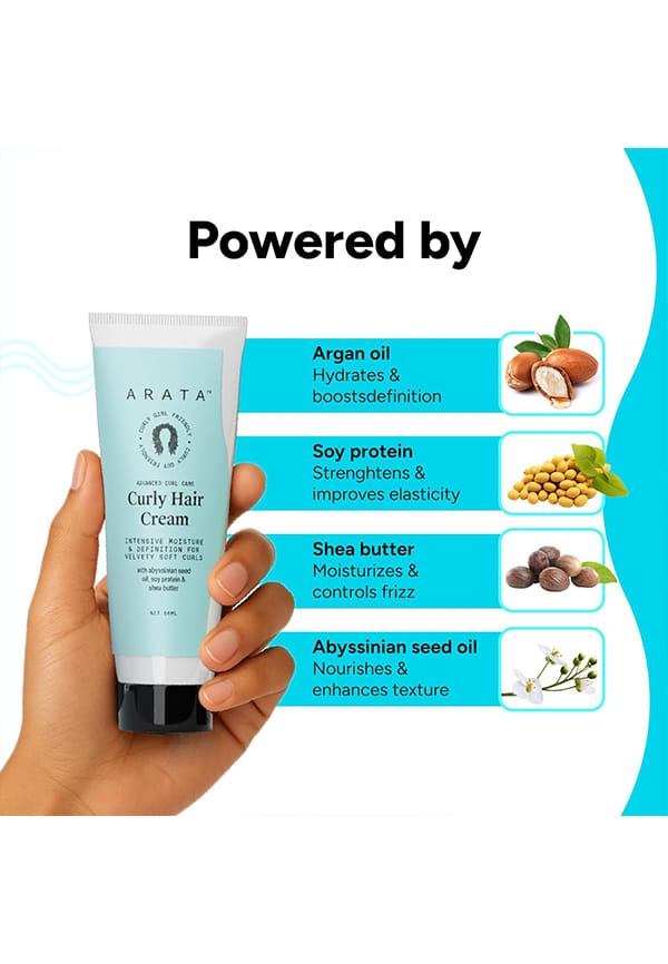 Curl Cream For Curly, Frizzy & Dry Hair | Moisturises & Hydrates Curls – thumbnail 5