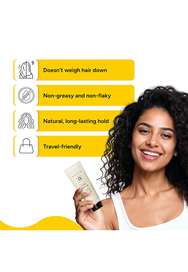 Curl Gel For Frizzy, Wavy, Curly Hair | Natural Long-Lasting Hold & Definition – thumbnail 4