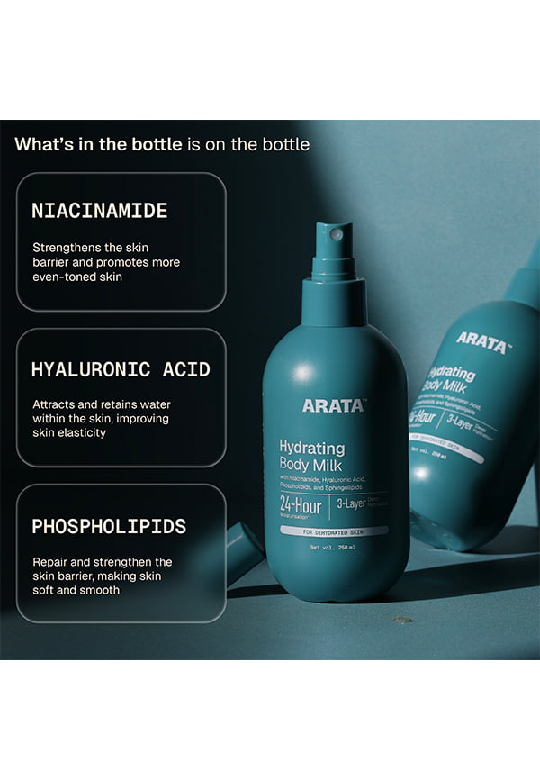 Buy Arata Niacinamide Hydrating Body Milk | For Dull, Dehydrated