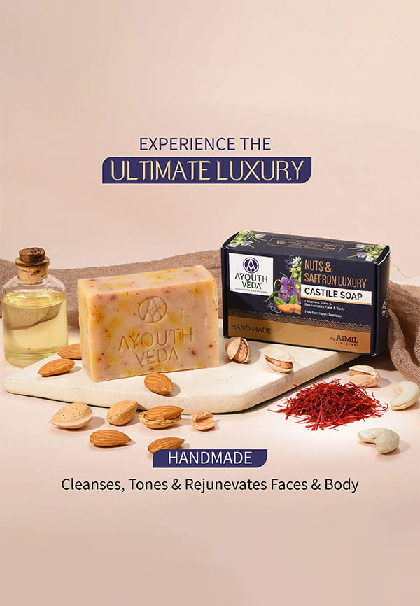 Handmade Castile Luxury Nuts & Saffron Soap – thumbnail 2