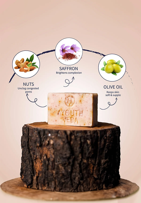 Handmade Castile Luxury Nuts & Saffron Soap – thumbnail 4