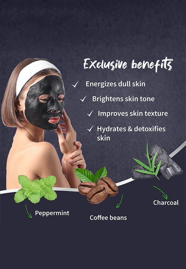Charcoal & Coffee Face Serum Sheet Mask – thumbnail 8