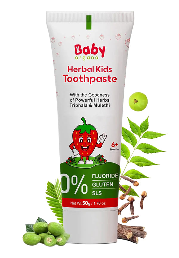 Herbal Kid's Toothpaste | Strawberry Flavour | 6+ Months