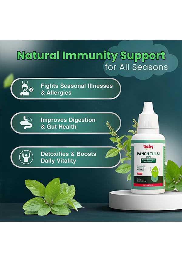 Panch Tulsi Drops | Protection from Seasonal Illness | Blend of 5 Tulsi Varieties – thumbnail 2