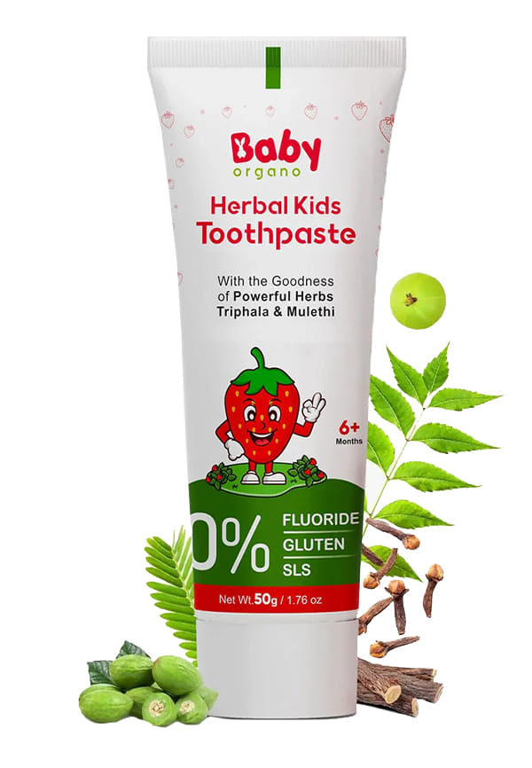 Herbal Kid's Toothpaste | Strawberry Flavour | 6+ Months