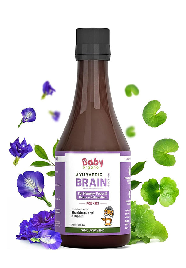 Ayurvedic Shankhpushpi & Brahmi Brain Booster Syrup For Kids