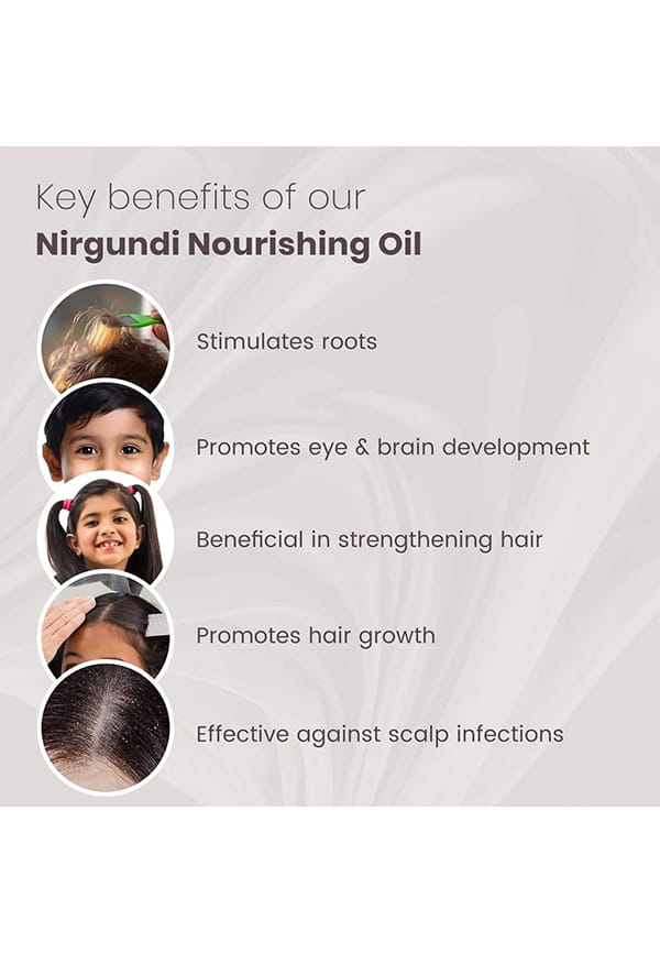 Ayurvedic Nirgundi Hair Oil For Kids – thumbnail 2