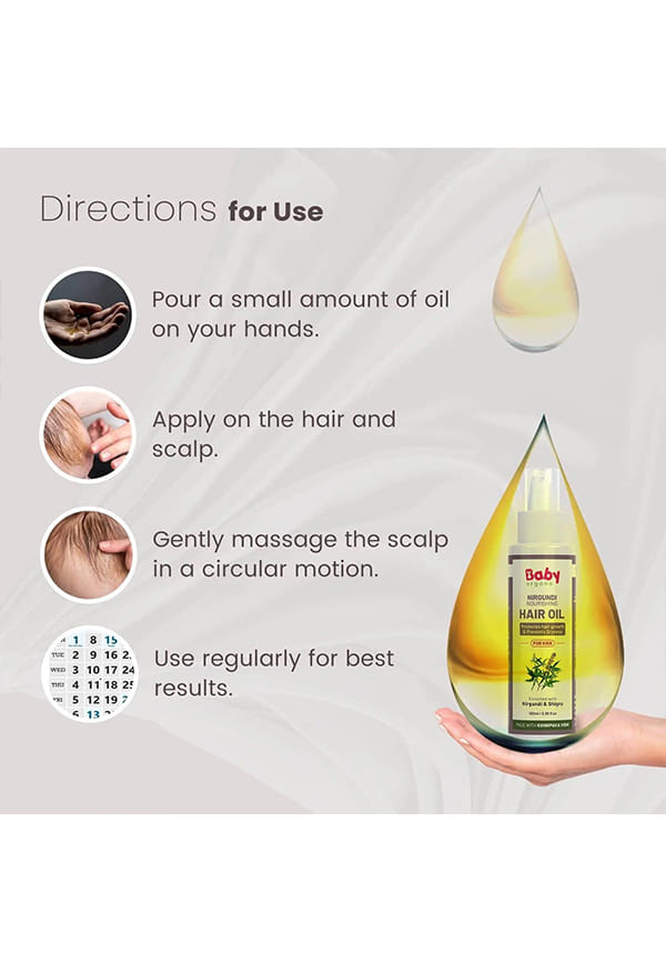 Ayurvedic Nirgundi Hair Oil For Kids – thumbnail 4