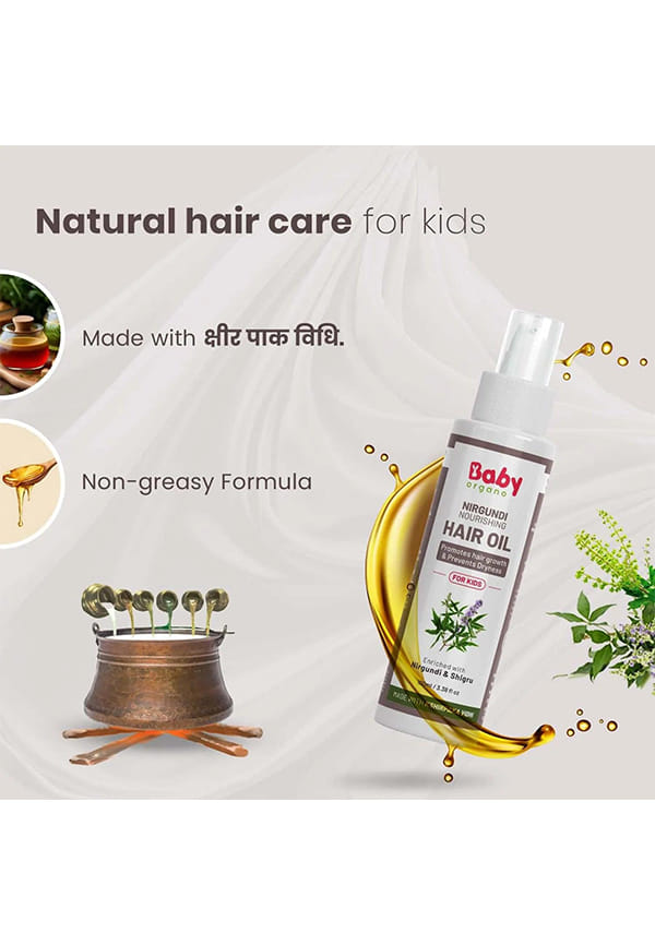 Ayurvedic Nirgundi Hair Oil For Kids – thumbnail 5